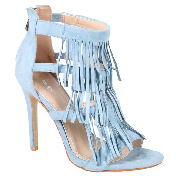 Stella Baby Blue Heels - Picture 2 of 2